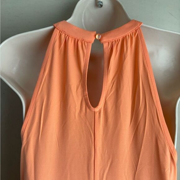 Coral Keyhole Cocktail Dress Med New - Picture 10 of 13
